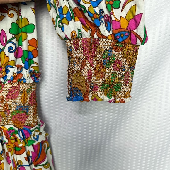 NWT House of Harlow 1960 puff Half sleeves Floral Dress - Picture 16 of 16